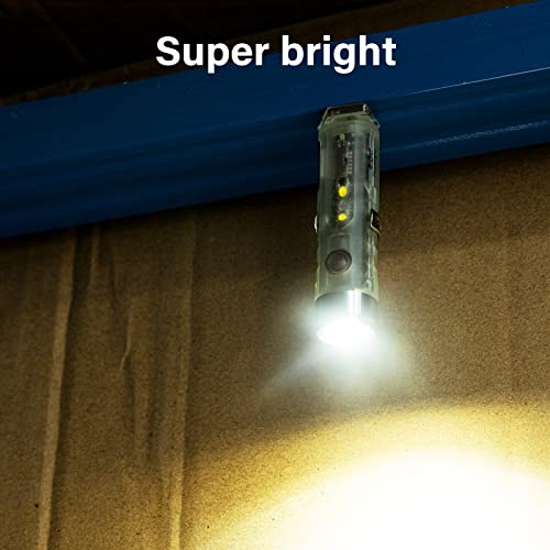 Rovyvon A5 G3 Usb C Flashlight With Red Sidelight, Luminous Body, 650 Lumens 9 Modes Outdoor Mini Edc Rechargeable High Bright Multi-Functional Flashlights,Idea As Holiday Gift #TOP2