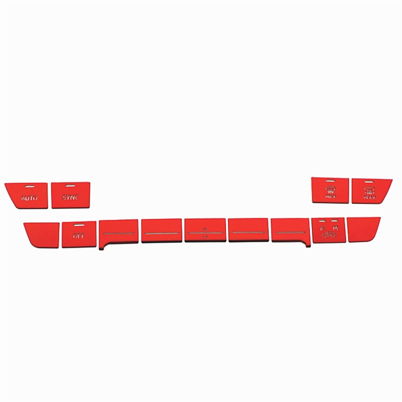Center Console Air Conditoning Vent Outlet Button Decoration Sticker Car Accessories Trim for Audi A3 2021(Rosso)