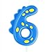 Blue Birthday Candle 6, eusbon 2.76