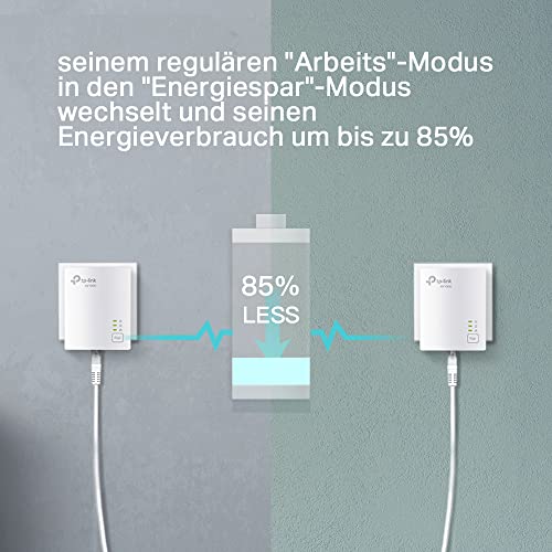 TP-Link Powerline Adapter Set TL-PA7017 KIT(1000Mbit/s, Gigabit-Port, Plug&Play, Kompatibel mit allen HomePlug AV/AV2 Powerline Adaptern… – Ansicht 5