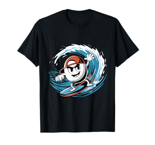 Surfing Egg Surfboard T-Shirt for Men and Women