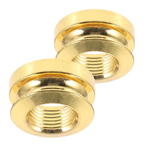 Levemolo Guitar Accessories Set 2pcs Endpin Cap Acoustic Guitar Strap Button Cap Cover