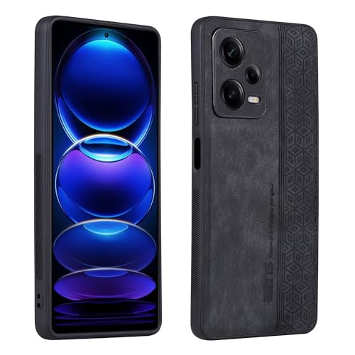 �X�}�z�P�[�X �Ή��@�� for Redmi Note 12 Pro 5G �J���������Y�ی� �ϗ����E�ϏՌ� 2 in 1 �ی�P�[�X Black