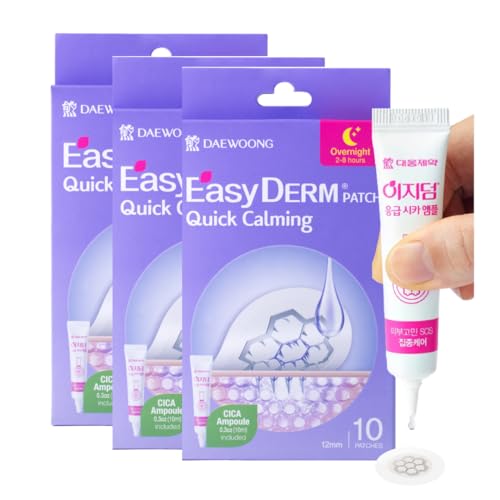 EasyDerm Quick Calming Magnesium Patches – 30 Patches Bulk Pack,