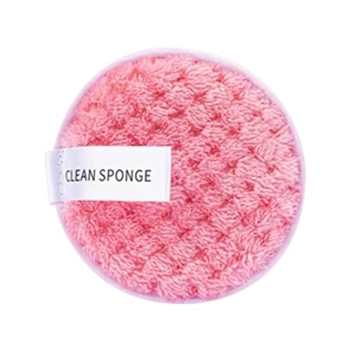 1/4pcs Makeup Remover Microfiber Cotton Pad Cosmetics Washable Makeup Towel Cleaning Sponge Skin Care Tool Washcloth(Pink)