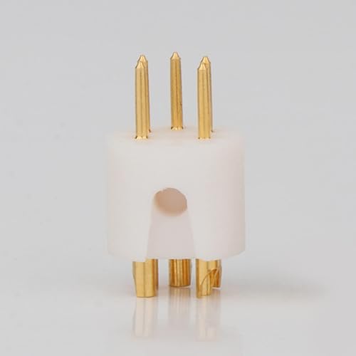 Miniatura 7 de Tocadiscos Tonearm 5 Pin macho DIN Conector de cobre puro macho DIN chapado en oro enchufe para REGA Linn ROKSAN 5 Pin Din Plug macho