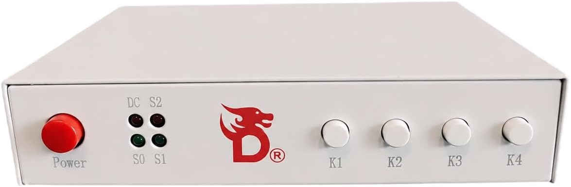 D DICHEN 4K DMA Video Fuser Display Combiner, HDMI & DisplayPort Dual-PC Visual Routing Device, Supports 4K60Hz / 2K144Hz, Low-Latency AV Hardware for Streaming & Lab Testing