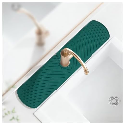 Faucet Mat for Kitchen Sink, Ultra Absorbent Splash Shield, Diatomite Stone Basin Tray, Kitchen Spatter Guard, Faucet Absorbing Pad for Bathroom Counter