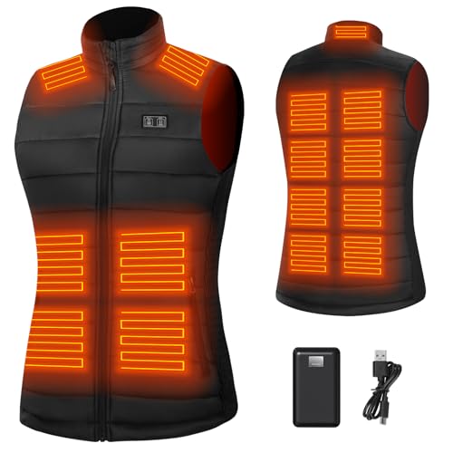 Best Heated Vests for Women: Stay Warm Without the Bulk (A Trainer's Honest Guide) 27 VENTROLLO Womens Heated Vest with 16000 mAh Battery, 15 Zone Heating, Dual Control Slim Fit Lightweight Heating Vest for Winter, M