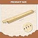GeryVtee Bamboo Book Binding Cradle with 2 Awls Wood Bookbinding Punching Cradle with Piercing Guide Portable Book Binding Tools Book Binding Kits Bookbinding Supplies for Book DIY Crafts (Style B)