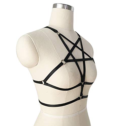 Live4Cool Women Harness Elastic Cupless Cage Bra Sexy Lingerie For Women Adjustable Hollow Out Crop Top Exotic Strap Belt thumb #2