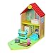 Peppa Pig casa in Legno, Colore Bianco, CO07213