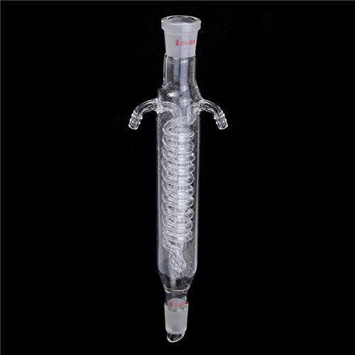 EsportsMJJ 200mm 24/29 Glass Coil Reflux Coiled Condenser Lab Laboratory Glassware