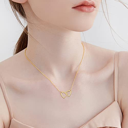Kecho 14K Yellow Gold Horse Necklace Gift Jewelry Simple Interlock Horse Strirrup Necklace For Women Girls #TOP1