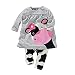 2016 baby girl clothes casual long-sleeved Dress-shirt+Pants suit (13-18 Month)