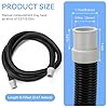 A20236 Ribbed Hosing for Fluval Hose Replacement Fit for Fluval FX2/FX4/FX6 Canister Filters, for Fluval Fx Hose Aquarium Filter Tubing Replacement Part, 8.75 ft #1