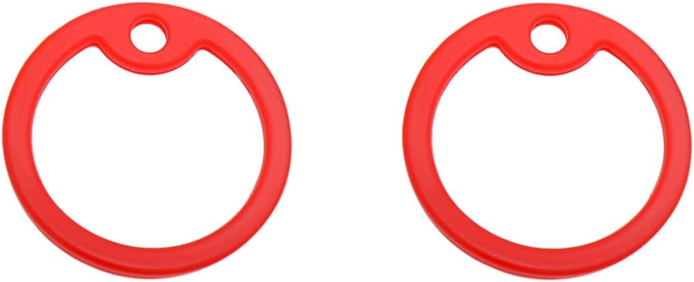 JAYP 1.5 Inch Slicon Rubber Silencers for Military Dog Tag 2pcs Set -Red
