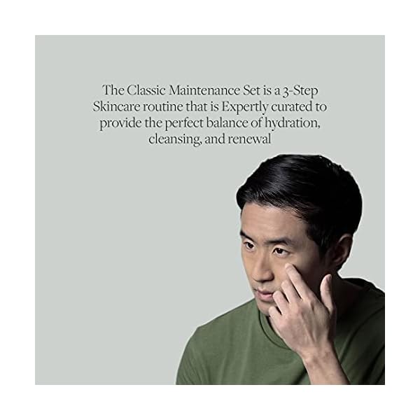 The-Classic-Maintenance-Collection-for-Men-Oily-Skin-Cleanse-Hydrate-and-Renew-Skin-Includes-Moisturizing-Balm-Exfoliating-Rub-and-Charcoal-Cleanser-Achieve-Your-Best-Look-with-Lumin Lumin - Smooth Operator Detox - Men's skincare kit, Includes: Charcoal Face Wash Daily Detox, Charcoal Scrub Deep Detox & Daily Face Moisturizer, Suitable for all skin types, Two Month Supply