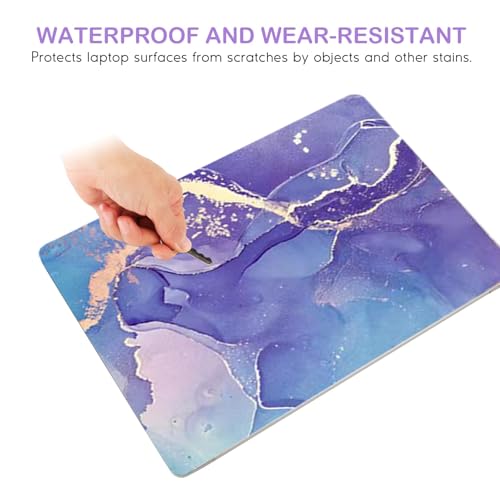 Image of DINKY Laptop Skin Sticker Decal, 12 inch 13 inch 13.3 inch 14 inch 15 inch 15.4 inch 15.6 inch Laptop Universal Reusable Vinyl Skin Stickers Cover Art Decal Notebook PC Personalized Protector-Purple Marble