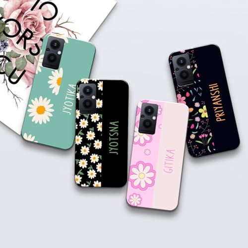 Image of COLORflow Back Cover Compatible with Oppo F21 Pro 5G / F21S Pro 5G | Floral Names Color Customized Back Cover Compatible with Oppo F21 Pro 5G / F21S Pro 5G