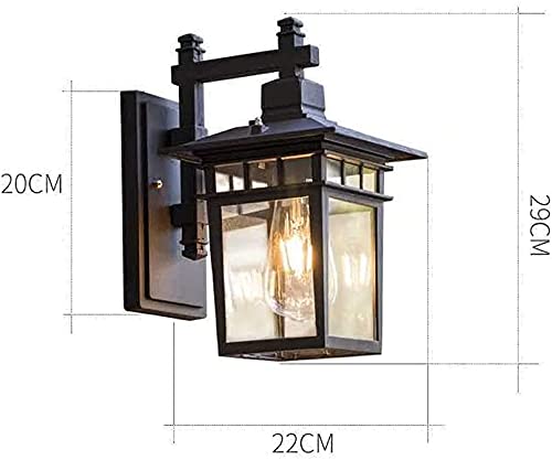 Lámpara de noche elegante minimalista aplique de pared exterior e interior 3