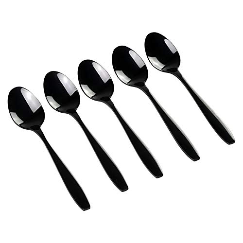 Ponpong 18/10 Cuillères à Thé Cuillères à Dessert Acier Inoxydable, 12 Pièces Cover