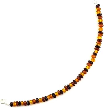 Pendente floreale in argento 925 con ambra da mar baltico
