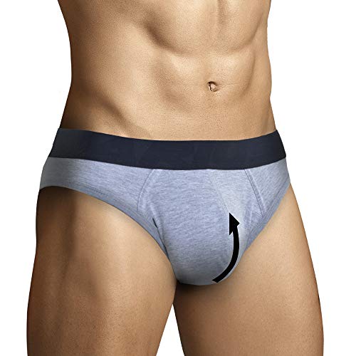 ARIUS Slips rembourrés à l'avant avec Poche de rehaussement - Offre Une Augmentation et Une Meilleure Forme pour Les Parties génitales - Slip avec des Coussinets génitaux (S) Cover