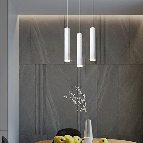 Luz colgante de tubo largo RAGGZZ que elimina deslumbramientos en cocina e isla con aluminio de 50cm 4