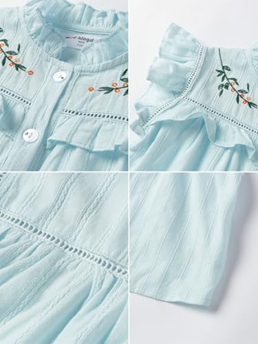 Image of Mud Kingdom Beautiful Girl Skirt Set Floral Ruffle Sleeveless Summer Casual Clothing