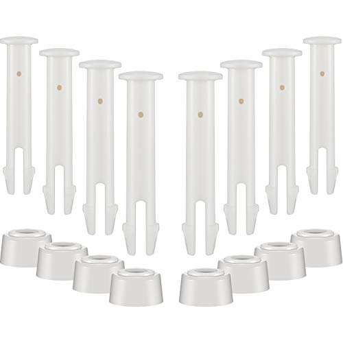 Shappy 36 Pcs Plastic Pool Joint Pins with Seals Summer Pool Parts Clips for Above Ground Swimming Pools Replacement Parts (2.36 Inch)