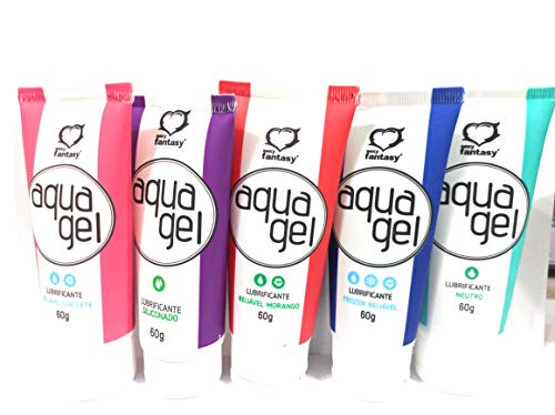 Pack 5 unidades Gel lubrificante Aqua Gel 60g Beijavel,Revenda