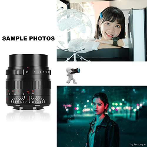 7artisans 24mm F1.4 APS-C Manual Prime Lens Large Aperture Compatible for Sony E-mount Mirrorless Cameras A6500 A6300 A6100 A6000 A5100 A5000 A9 NEX 3 NEX 3N NEX 5 NEX 5T NEX 5R NEX 6 7