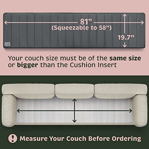 Ben'shome® Upgraded Long Couch Cushion Support [68"-81"] – Sagging Sofa Cushion Support, Strong Couch Support For Sagging Cushions, Insert Support To Fix Your Large Sofa | Thick 0.4" #TOP4