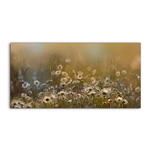 Tableau sur verre Coloray Vintage meadow abstraction pour chambre et séjour