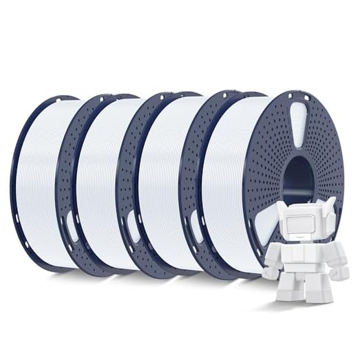 SUNLU 4KG Filamento PLA 1.75mm, Veloce ad Alto Flusso, Bianca