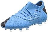 Silueta de bota baja. PUMA Future 5.3 Netfit FG/AG Jr, Botas de fútbol Unisex Niños, Azul (Luminous Blue-Nrgy Blue Black-Pink Alert 01), 35 EU