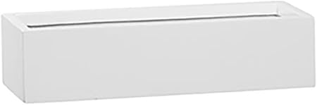 Amazon.com : Modern Rectangular White Flower Planter - Fiberstone Low ...