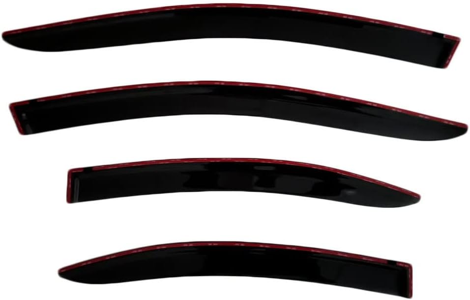 Smoke Tinted Tape-On Side Window Visor Deflectors Rain Guards Compatible with Subaru WRX 2022 2023 Premium Limited GT