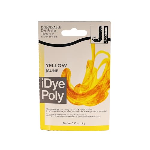 Jaquard IDYE Poly Yellow Teinture pour tissus synthétiques et vêtements – Sachet sans désordre