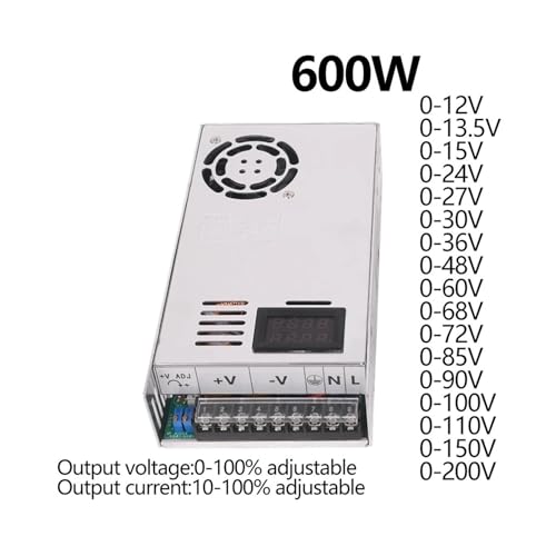 Alimentation réglable SMPS 220V AC 200V DC à affichage numérique transformateur variable - 4