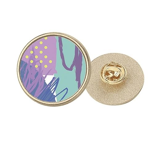 Broche ronde en métal doré Happy s Art M pour fixer écharpe