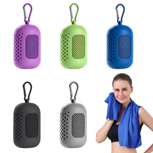 XIGINE Serviettes de Refroidissement,5 Pièces Serviette de Refroidissement