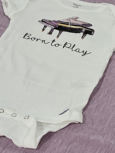 Piano - Baby Boy Girl Clothes Infant Bodysuit Funny Cute Newborn 1A4