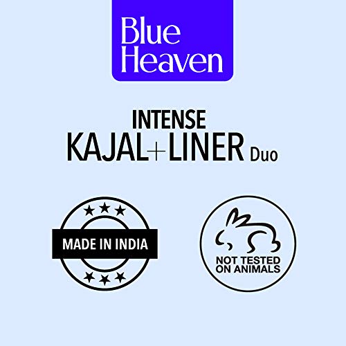 Blue Heaven Intense Duo Kajal + Eyeliner Stick, Black(0.55Ml+0.30Gm), Matte Finish - Image 6
