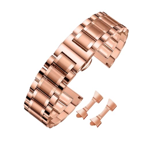 Bande métal bracelet de montre acier inox 14mm 16mm 18mm fermoir papillon sangle
