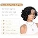 Fancy Hair Short Curly Bob Wig Lace Curled Bob Wigs for Black Women Big Curly Lady Side Part Wigs Synthetic Body Wave Wig for Women Daily Cosplay Use