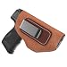Relentless Tactical The Ultimate Suede Leather IWB Holster | Made in USA | Fits Glock 42 | Ruger LC9, LC9s | Kahr CM9, MK9, P9 | Kel-Tec PF9, PF11 | Kimber Solo Carry | Plus Many More... | Brown, Right