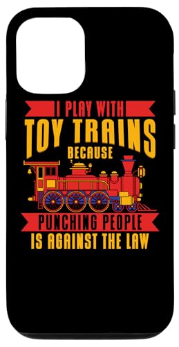 I Play With Toy Trains-�@�֎Ԗ͌^ �S����� �X�}�z�P�[�X iPhone 12/12 Pro �p