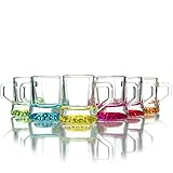 6x FARBIGES SCHNAPSGLAS 3CL - Mit unseren farbigen Schnapsgläsern steht Deiner nächsten Party nichts im Weg. Egal ob Likör, Wodka, Tequila, Ouzo, Sambuca, Pfefferminz-Likör, Haselnuss- oder Marillen-Schnaps - in unseren Schnapsgläsern wird jeder Partyshot ein Genuss. Ideal zum Anstoßen mit Familie und Freunden.